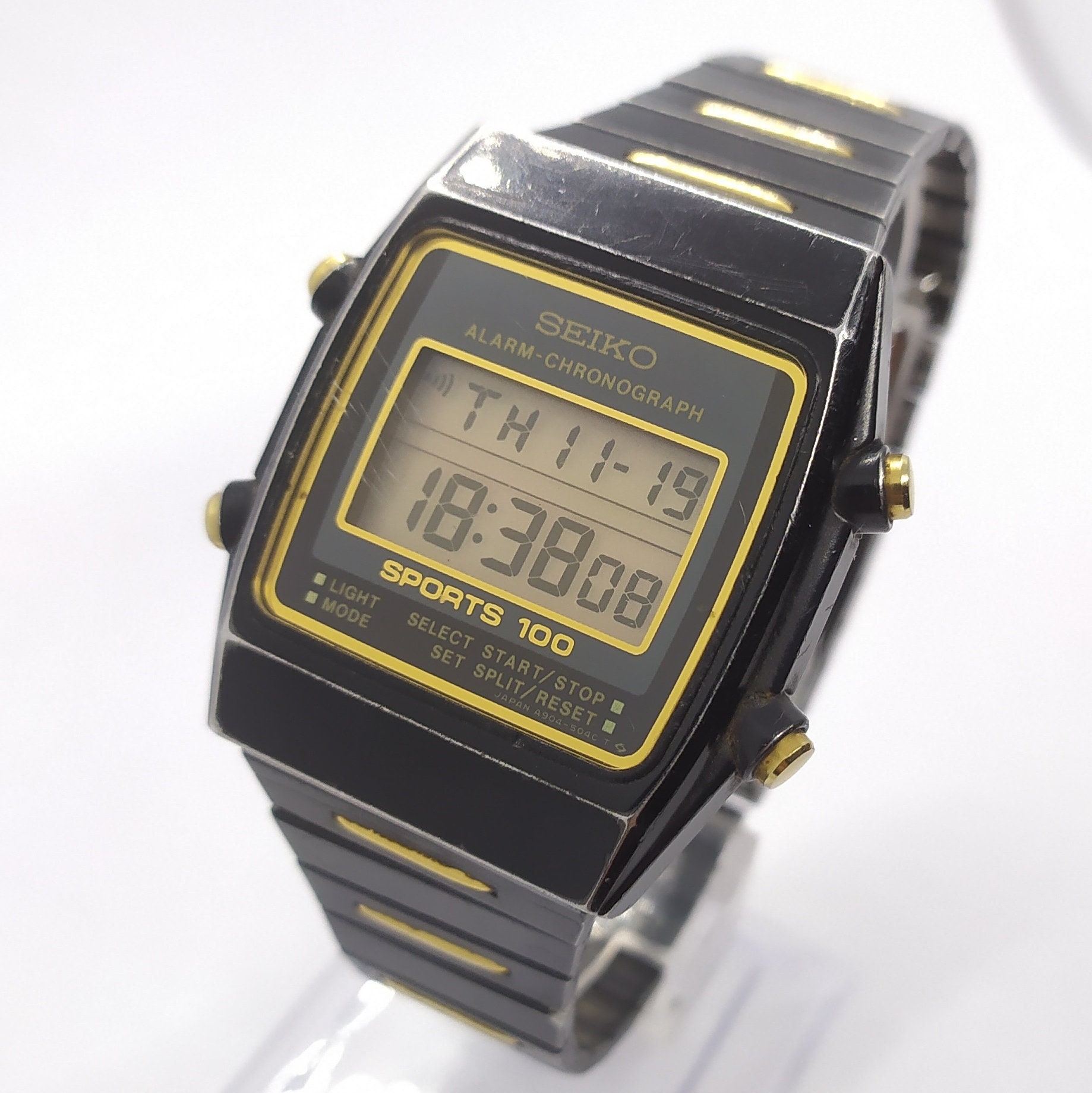 Vintage Seiko Digital Watch Men's A904-5080 A2 Black Alarm - Etsy