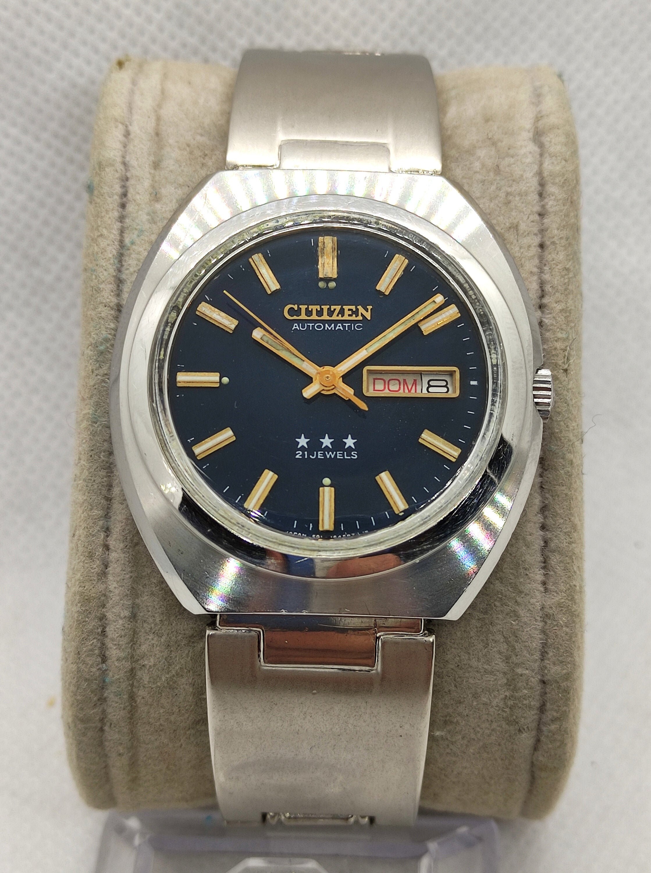 Vintage Citizen 3 Star Automatic 21 Jewels Blue Dial Men's | Etsy Ireland