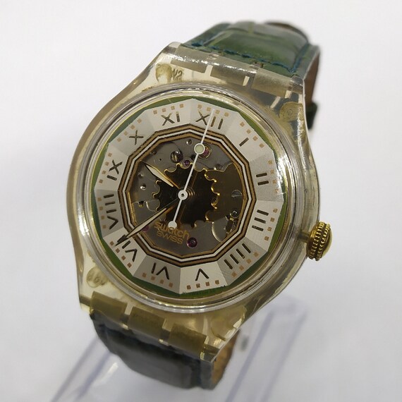 Vintage Swatch Watch Homme Automatique 23 Bijoux SAN104 AG | Etsy France