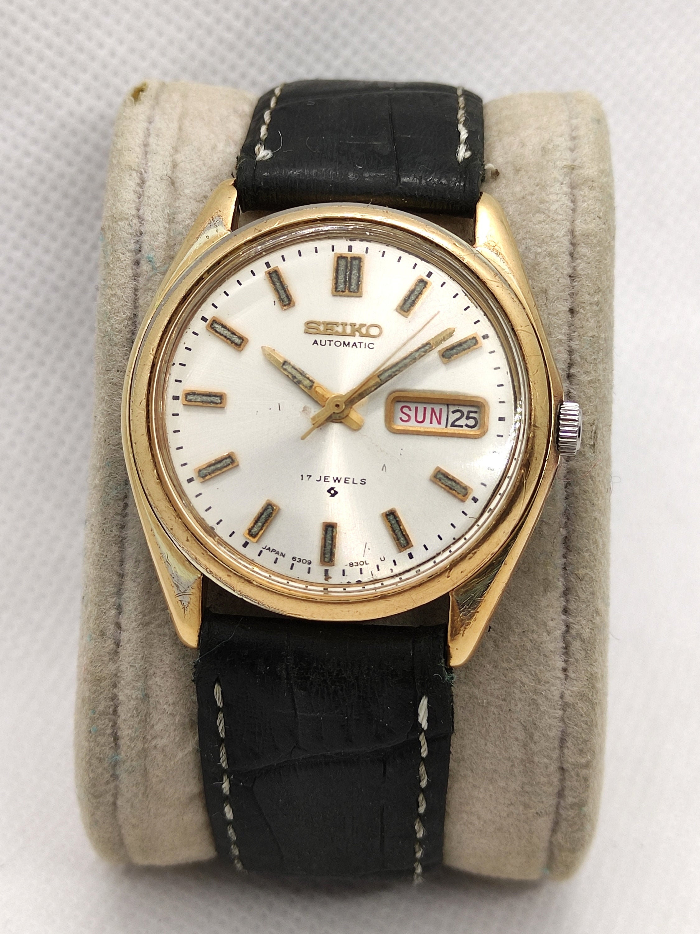 Vintage Seiko 6309-8020 17 Jewels Gold Stainless Steel - Etsy