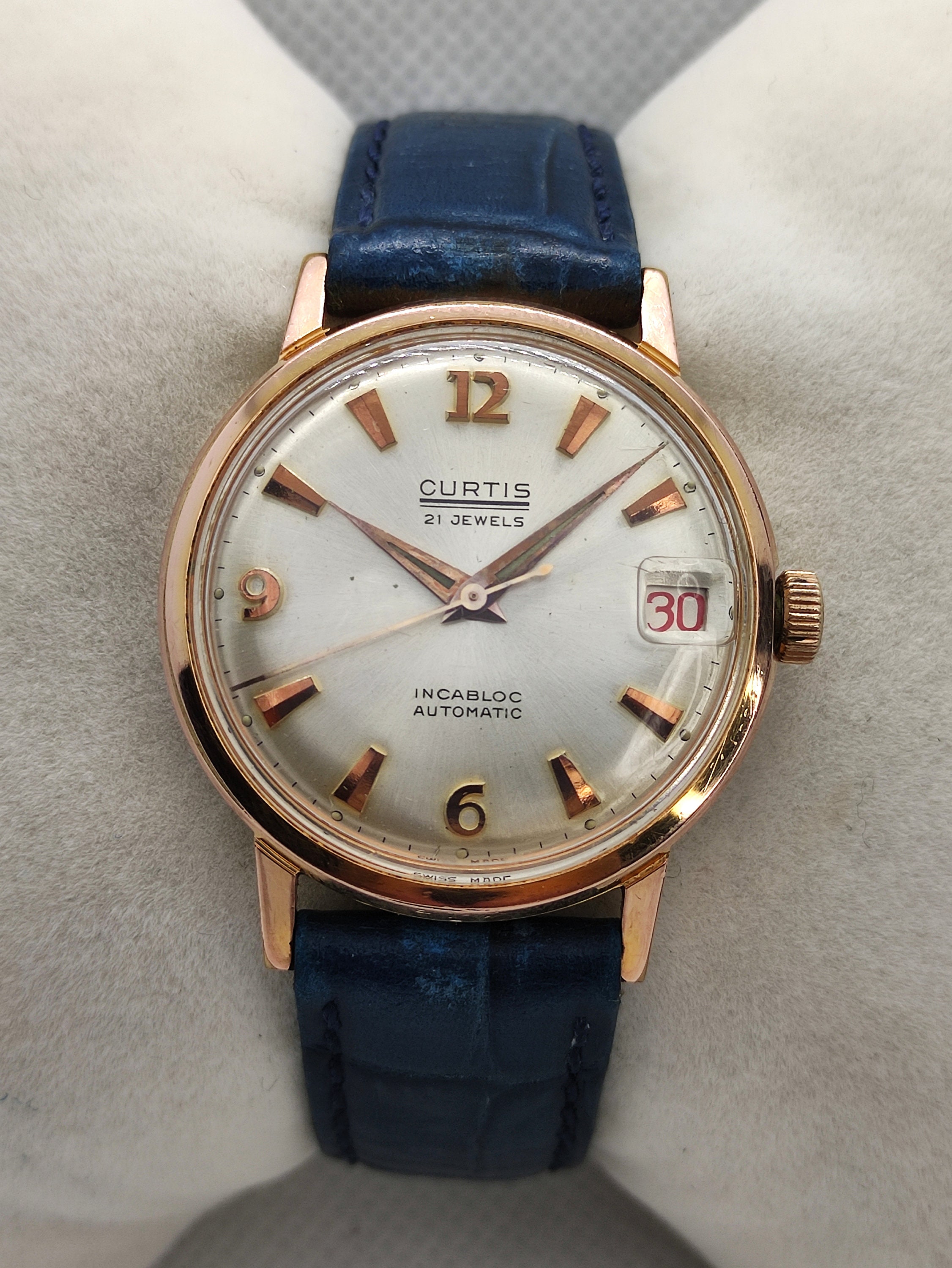 gold plated automatic watch