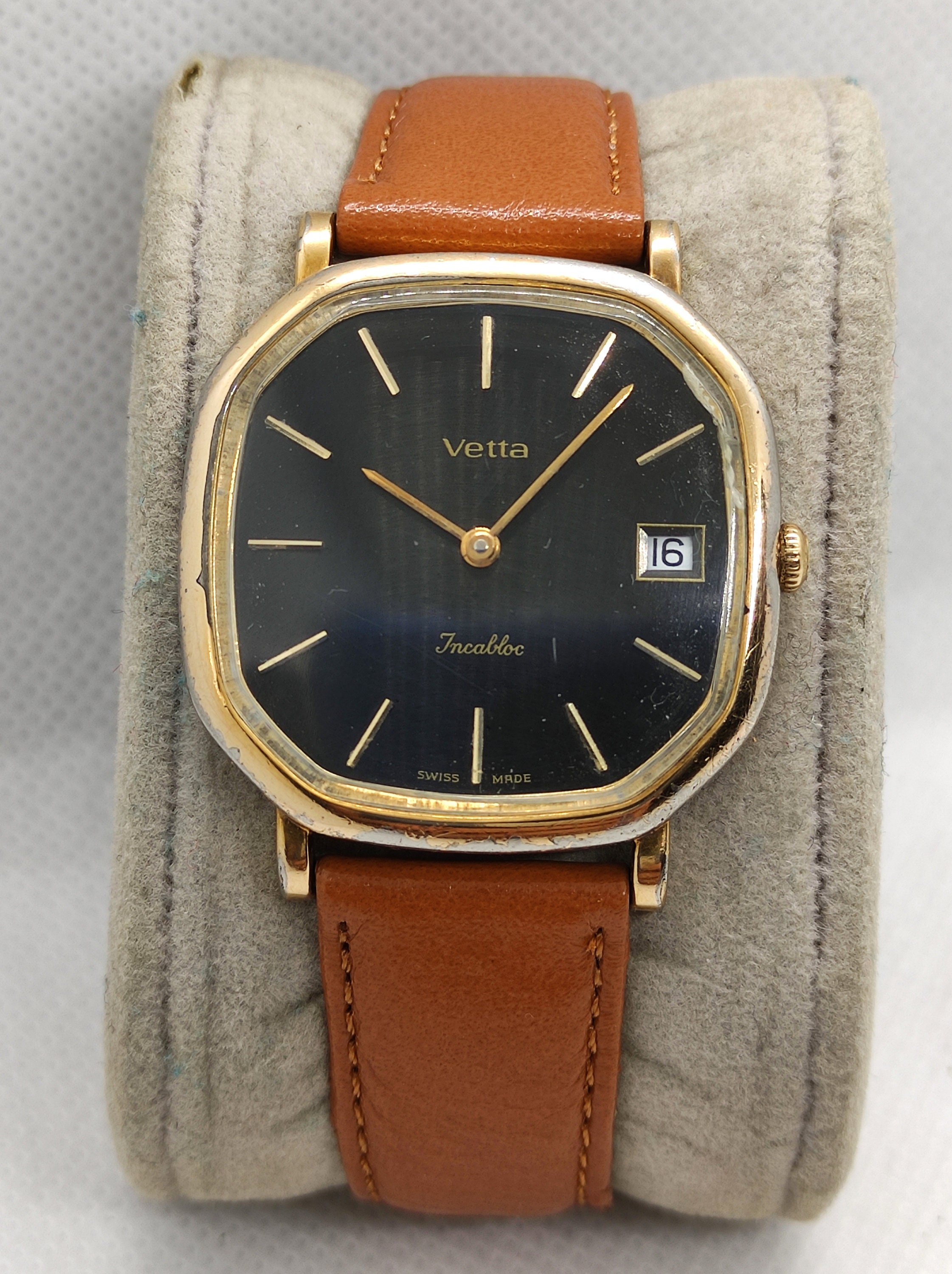 Vintage Vetta Watch Men's 17 Jewels Hand Winding Black | Etsy Hong Kong