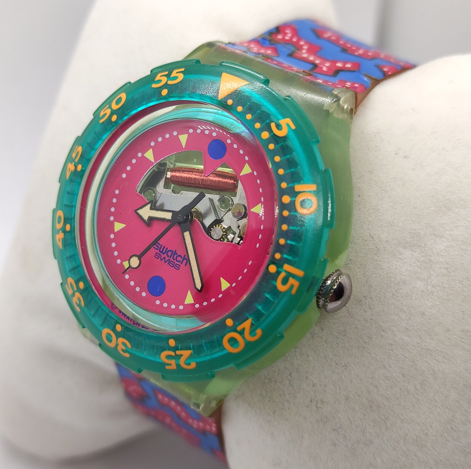 Swatch 1990 Jelly Fish Scuba Swiss Watch Mens and Womens 90s Etsy