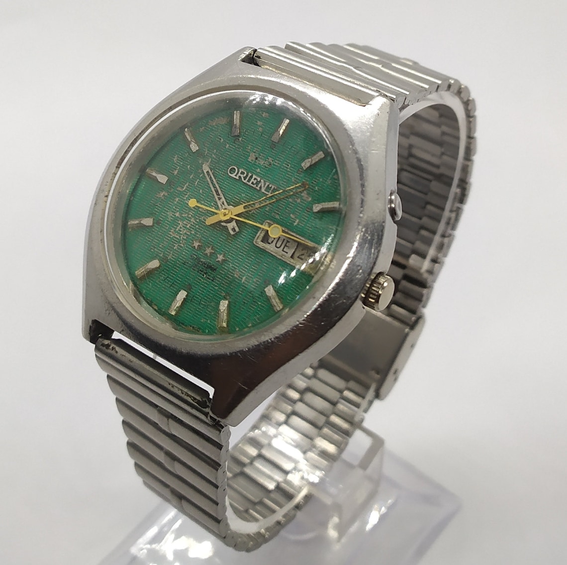 Vintage Orient Automatic Crystal Men's Watch 3 Star 21 Etsy