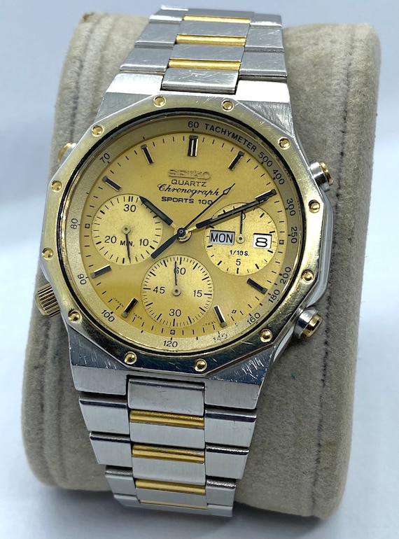 Seiko Quartz Chronograph Oro