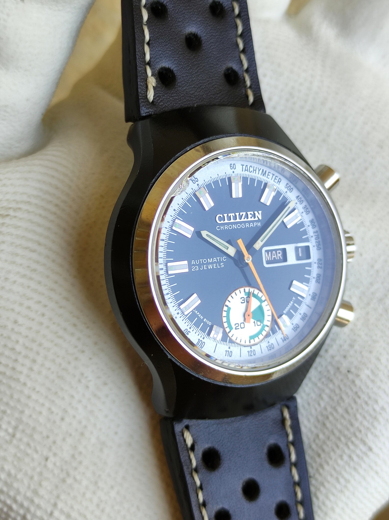 Vintage Citizen Chronograph Watch Mens Citizen 8100 Automatic Etsy