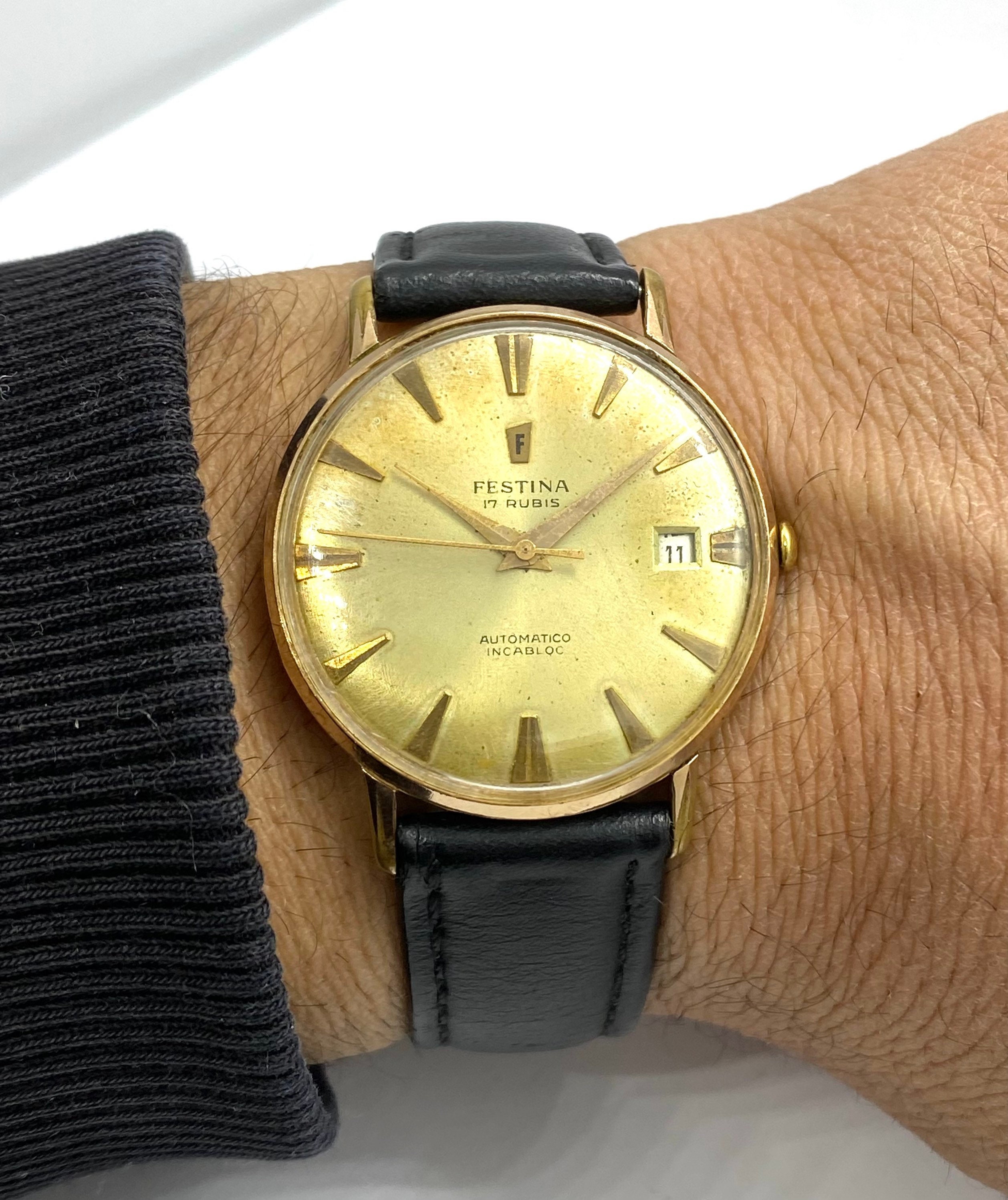 Vintage Festina Automatic 17 Jewels Watch Men's Swiss Made Online in India - Etsy