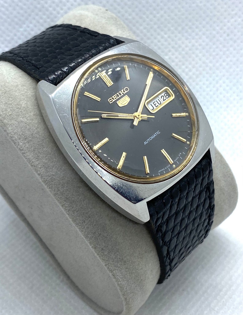 Seiko 5 Automatic Watch Mens Vintage Day & Date Seiko | Etsy