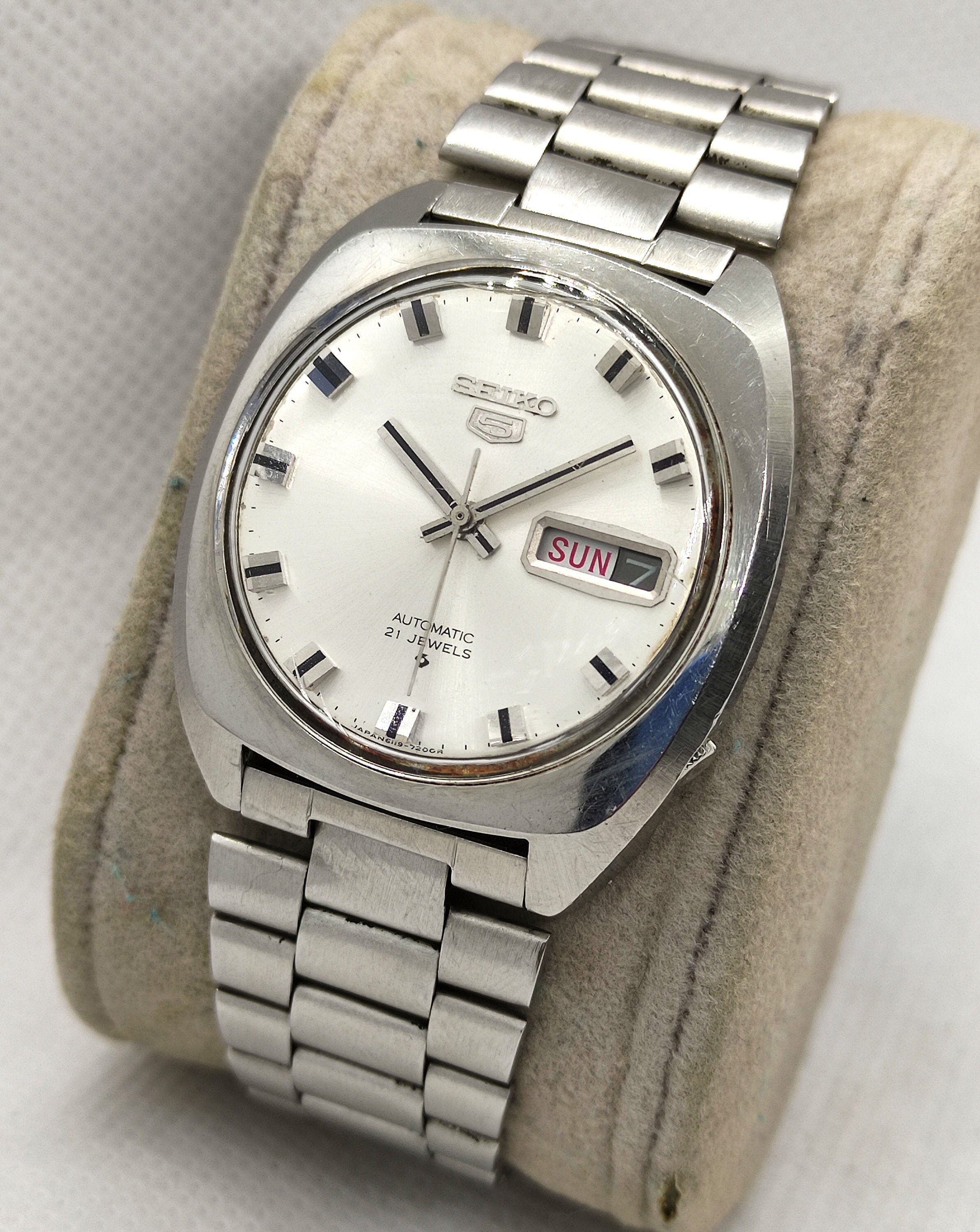 Vintage Seiko 5 6119-7103 Automatique Mens Watch 21 Bijoux | Etsy