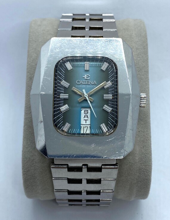 Orologio Automatico Catena Quadrante Blu Cielo Da Uomo Catena | Etsy Italia
