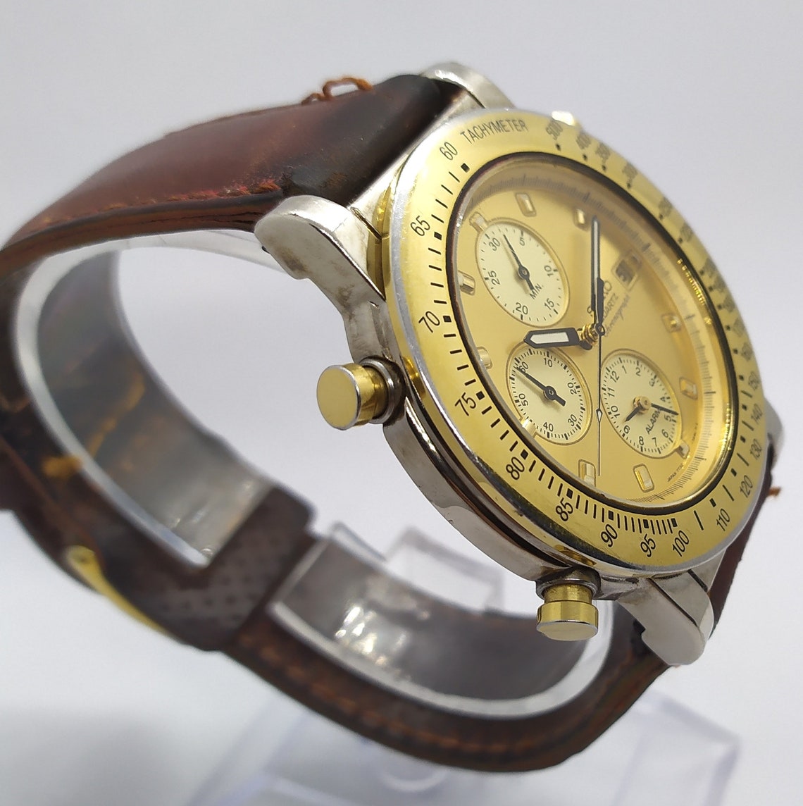 Vintage Seiko Chronograph Tachymeter Men's 7T327A80 Etsy