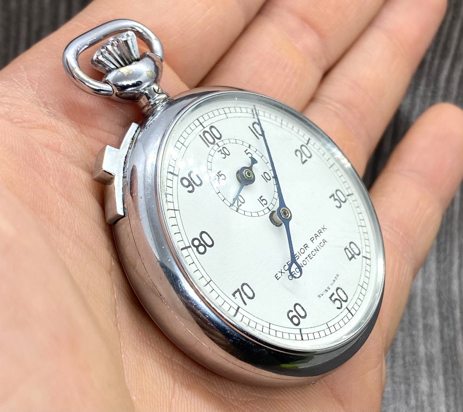 EXCELSIOR PARK Stopwatch Cronotecnica Pocket Watch Chronometer Etsy