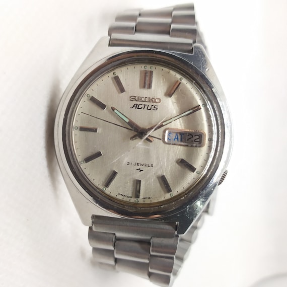 Seiko Actus Automatic Men's Vintage Watch 7019-8010 W… - Gem