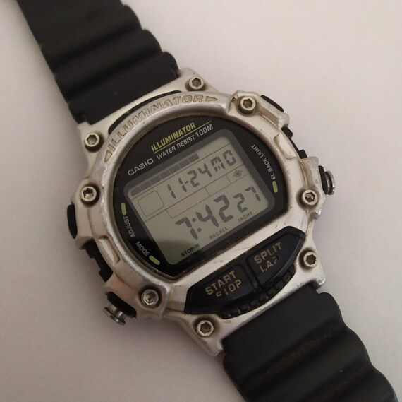 Jahrgang Casio W-782 Uhr Illuminator Tachy. Modell 1264 WR100M | Etsy