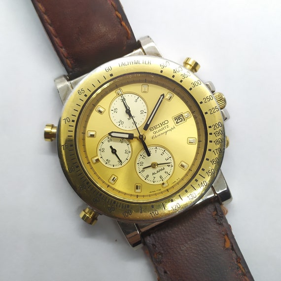 Vintage Seiko Chronograph Tachymeter Men's 7T32-7A80 - Etsy UK