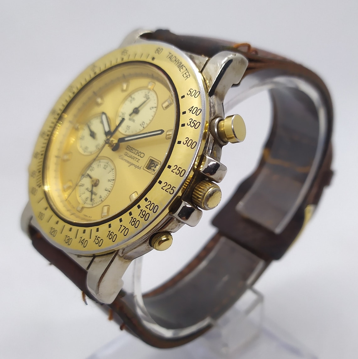 Vintage Seiko Chronograph Tachymeter Men's 7T327A80 Etsy