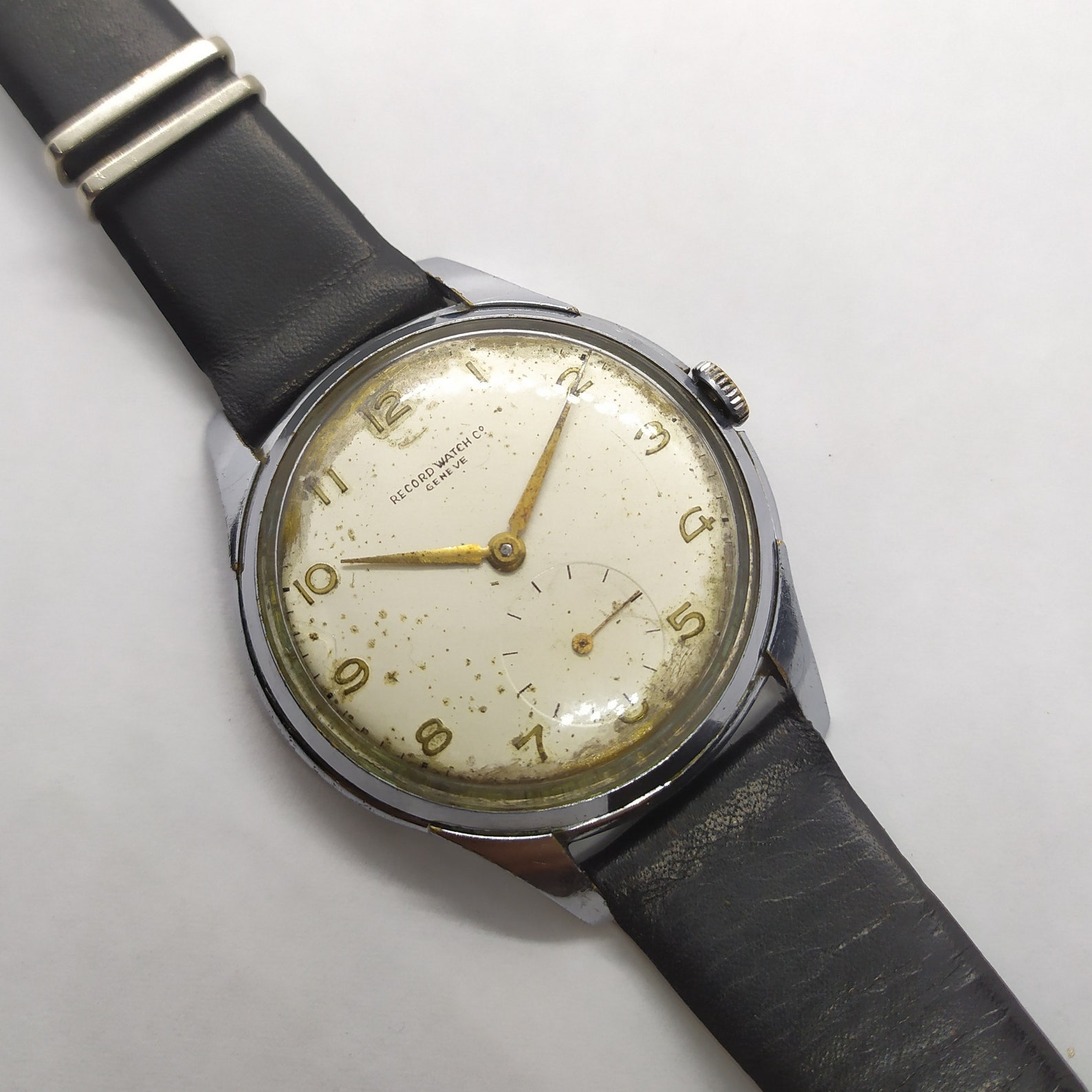 Vintage RECORD WATCH Co Geneve Cal. 02218 SWISS Made 17 Etsy UK