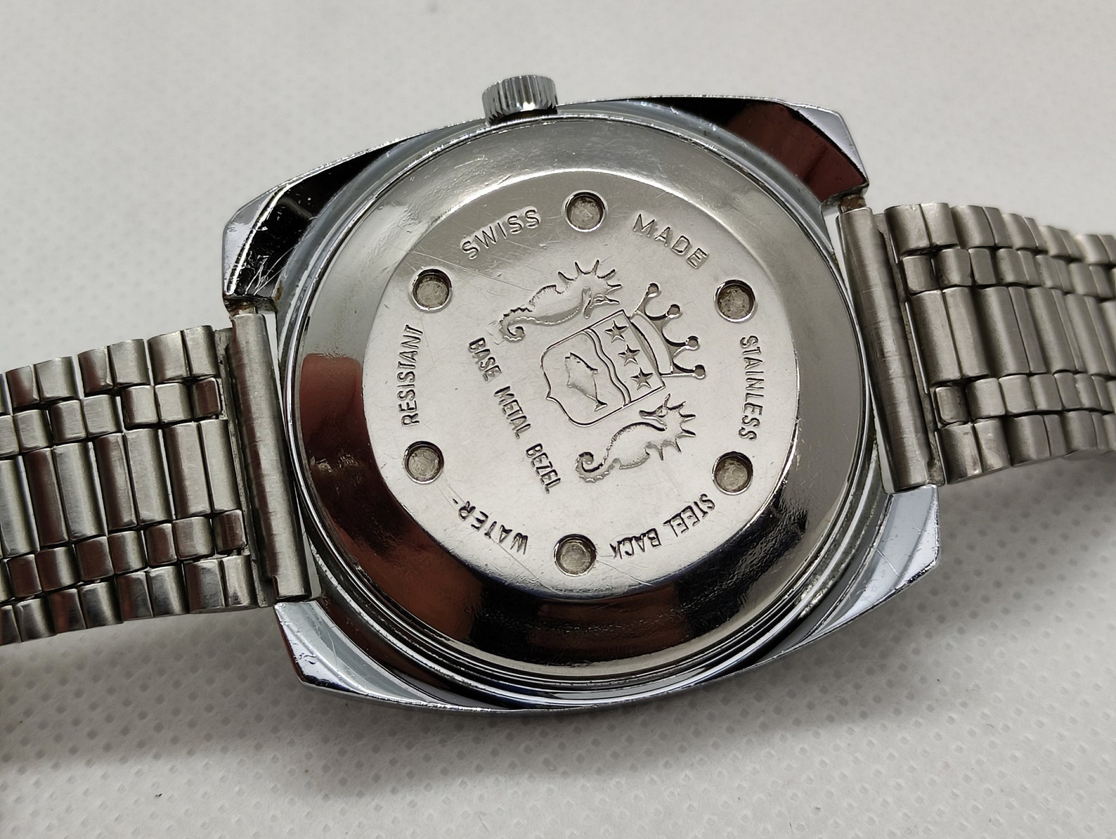 Sicura Breitling Automatic 17 jewels incabloc vintage Silver Etsy