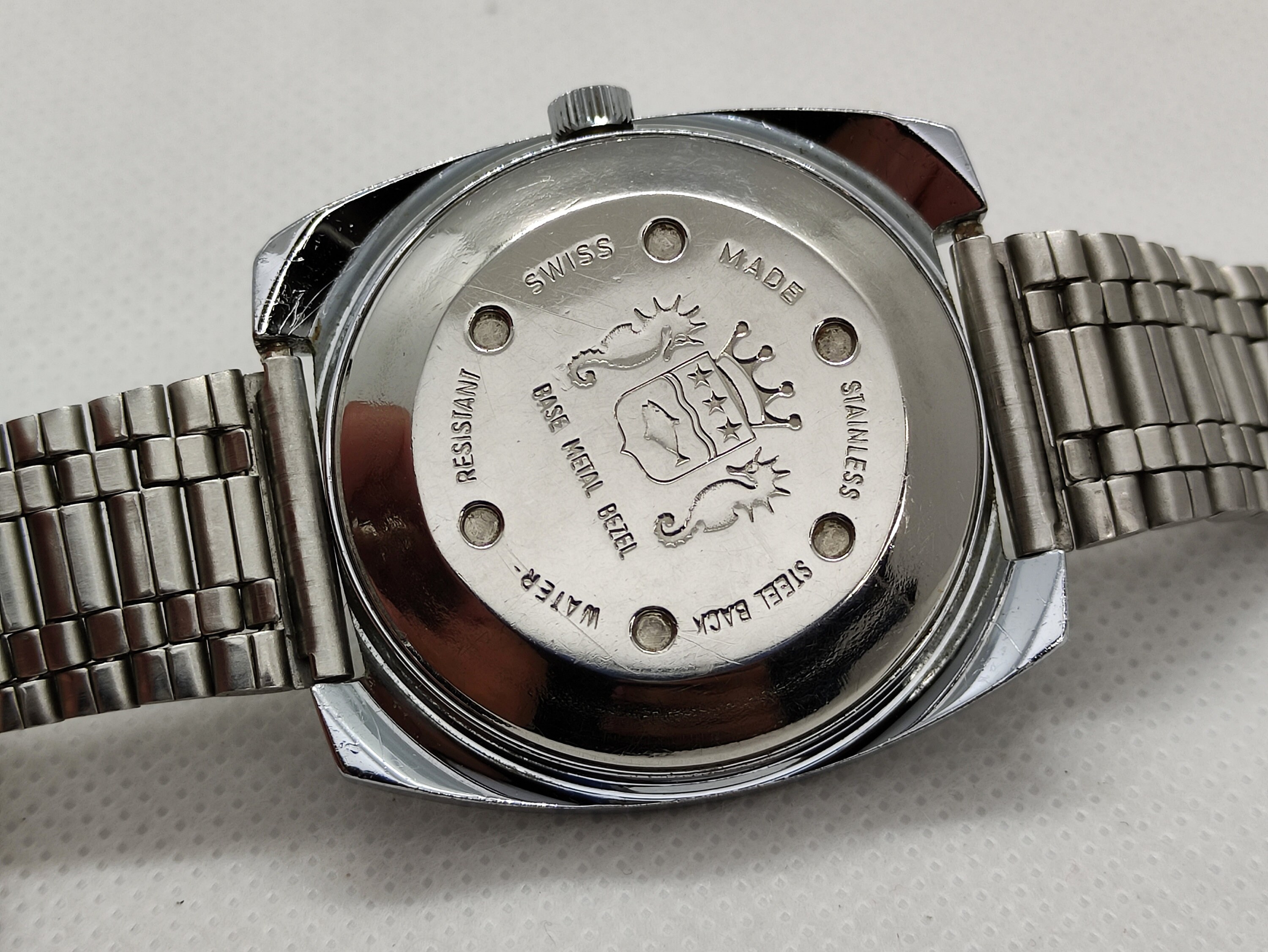 Sicura Breitling Automatic 17 jewels incabloc vintage Silver Etsy