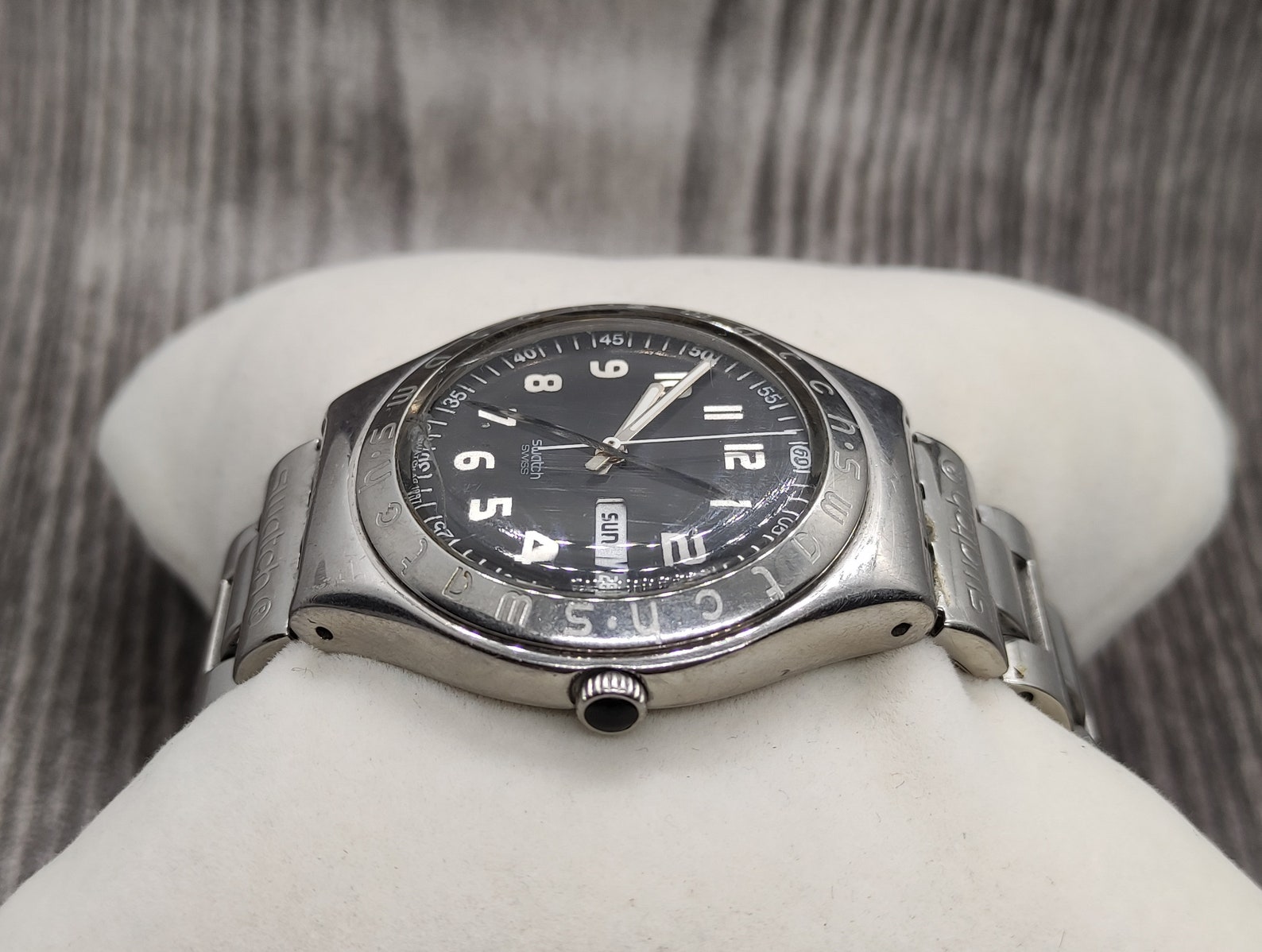 Vintage Swatch Irony AG 1997 Watch Men's Swiss Made Black Etsy