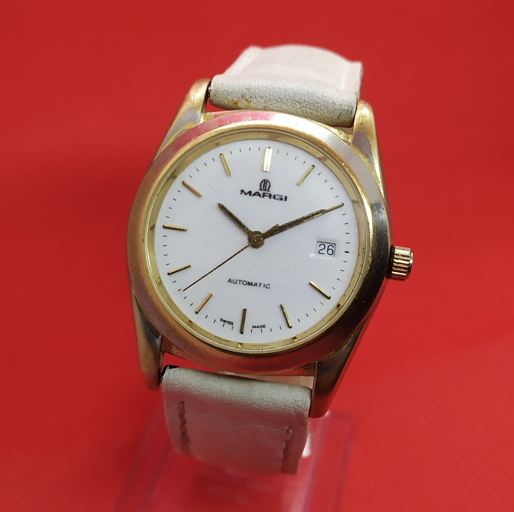 Vintage Margi Automatic Uomo ETA 2677 Quadrante Bianco | Etsy Italia