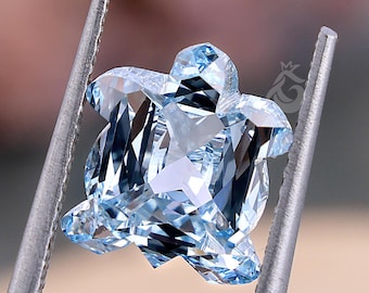 2.00 CT Turtle Shape Fancy Blue Diamond,VS Clarity Lab Grown Diamond,Loose Diamond for Unisex Pendant,Blue Color Lab Diamond,Antique Diamond