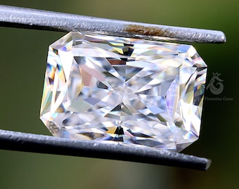 Amazing 5CT Radiant Cut Colorless Loose Moissanite,crushed Ice