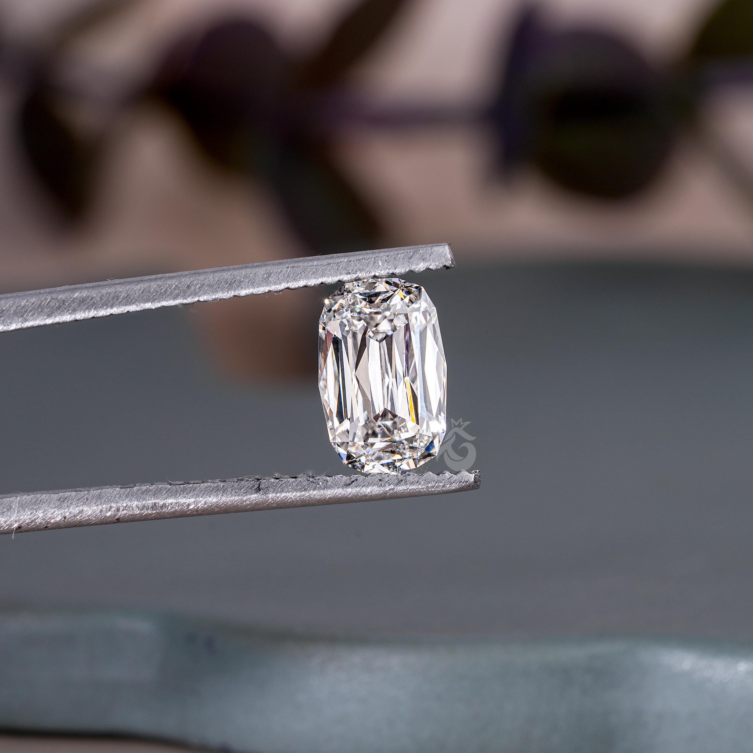 2.75 CT Criss-cut Lab-Grown Diamond, E/VVS1 IGI Certified Loose Lab-Created Diamond for Engagement Ring, Fancy Cut Diamond, Gift for Her