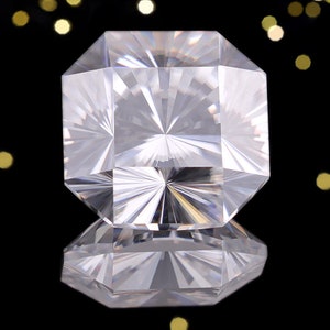 2.39 CT Fantasy Square Cut White Loose Moissanite Gemstone for Engagement Ring, Custom Jewellery For  Earring,Wedding Gift For Her & Pendant