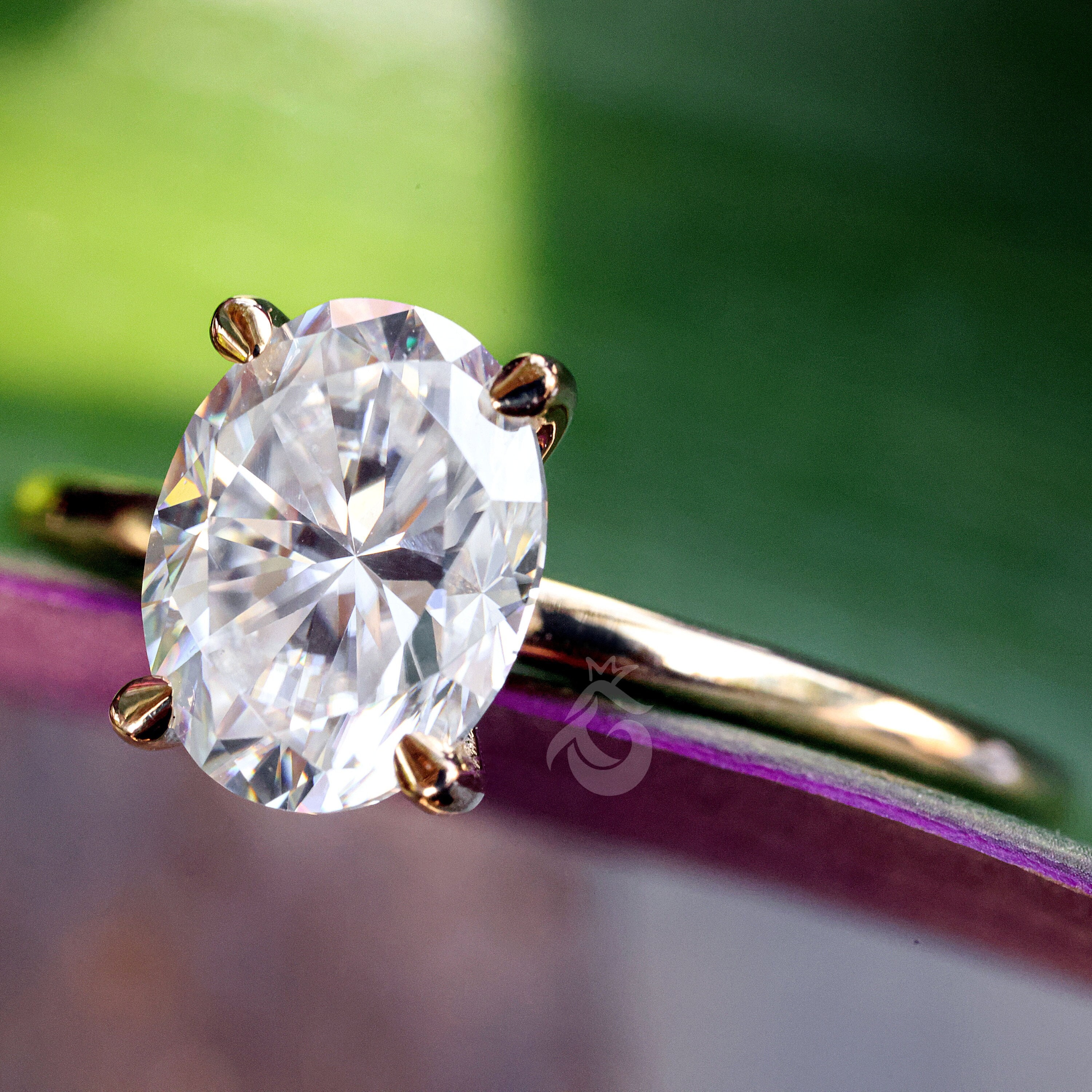 Gold Promise Ring, Engagement Ring, Oval Solitaire Ring, Gift for Her, Wedding Jewellery, Bridal Jewelry, 1.7 CT Oval Cut, 14K Gold Plated