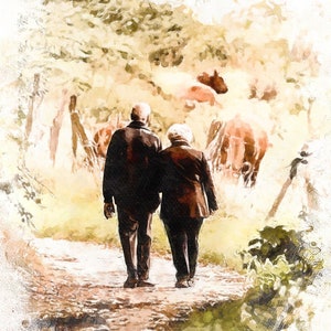 Custom Watercolor Painting from Photo/ Family Watercolor Portrait/ Painting from Photo/ Custom Watercolor Canvas Prints Ready to Hang