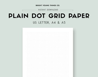 Downloadable Dot Grid Paper, Digital Paper Printable, PDF Download, Digital Dot Grid Paper Download, Digital Dot Grid Paper, PDF Paper