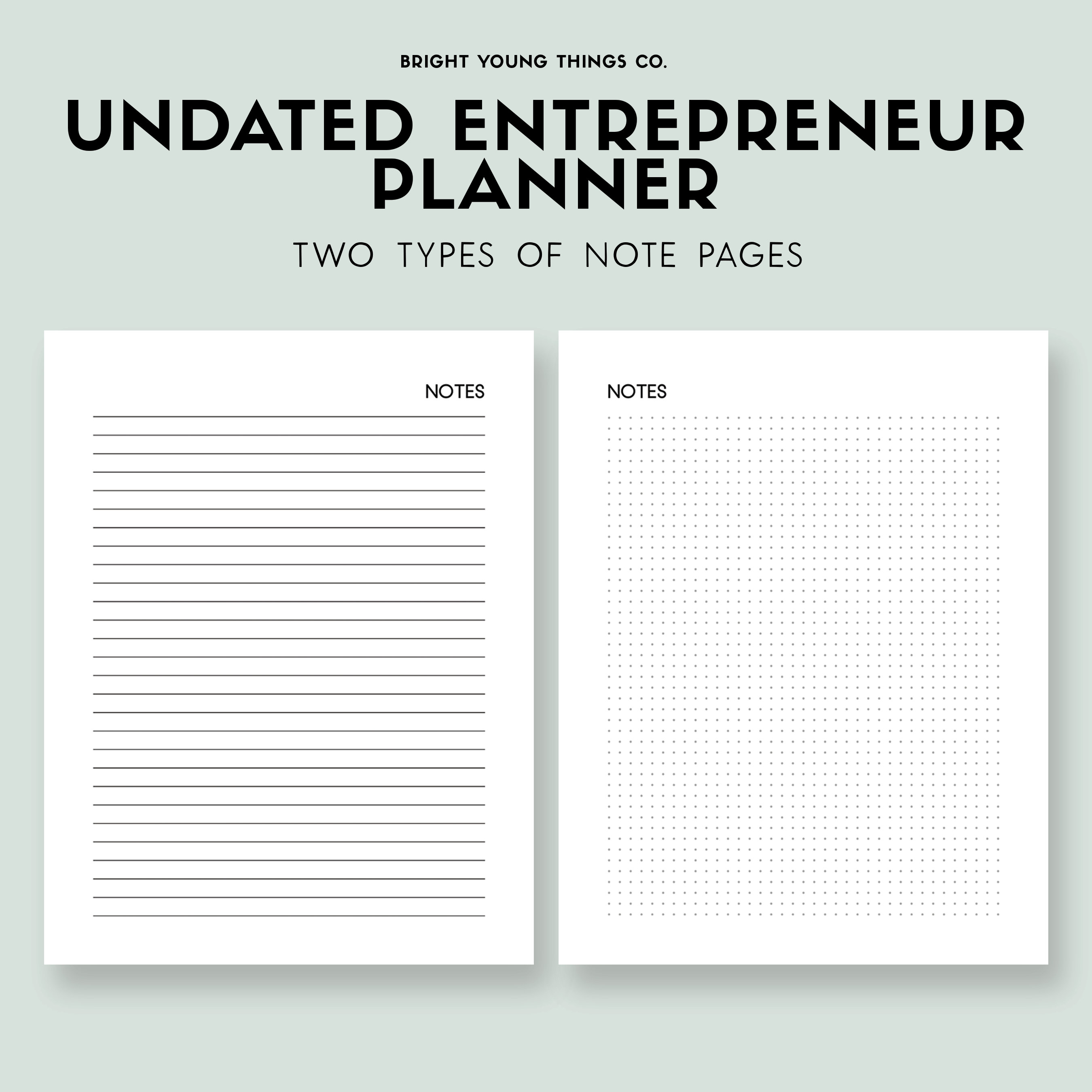 Entrepreneur Planner Printable, Side Hustle Planner, Work Life Balance ...