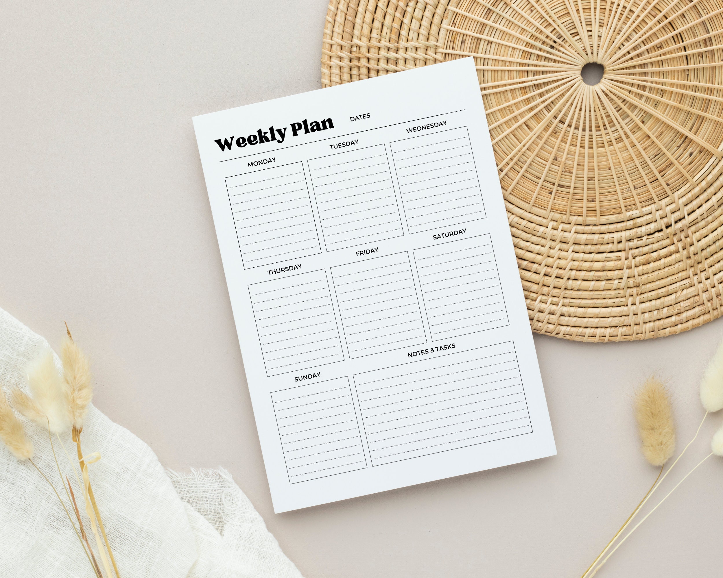 Weekly Plan Schedule.pdf Weekly Plan Printable, Simple Weekly Plan, Printable Weekly Schedule ...