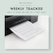 Test and Assignment Weekly Plan, Assignment Tracker Printable ...
