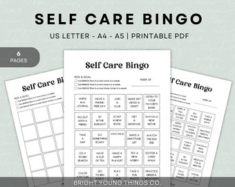 Self Care Bingo, Self Care Game, Self Care Ideas, Mental Health Printable, Self Care Printable, Wellness Products, Wellness Printable