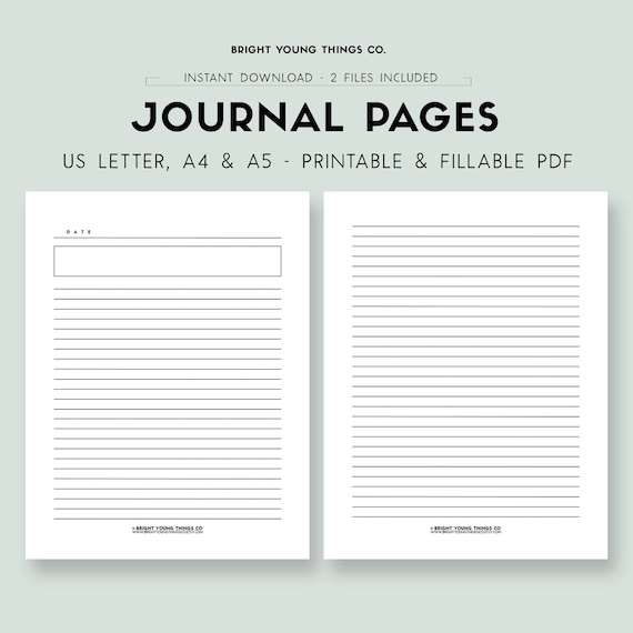 Journal Page Printable Printable - Il 570xN.3940053435 Ctm4