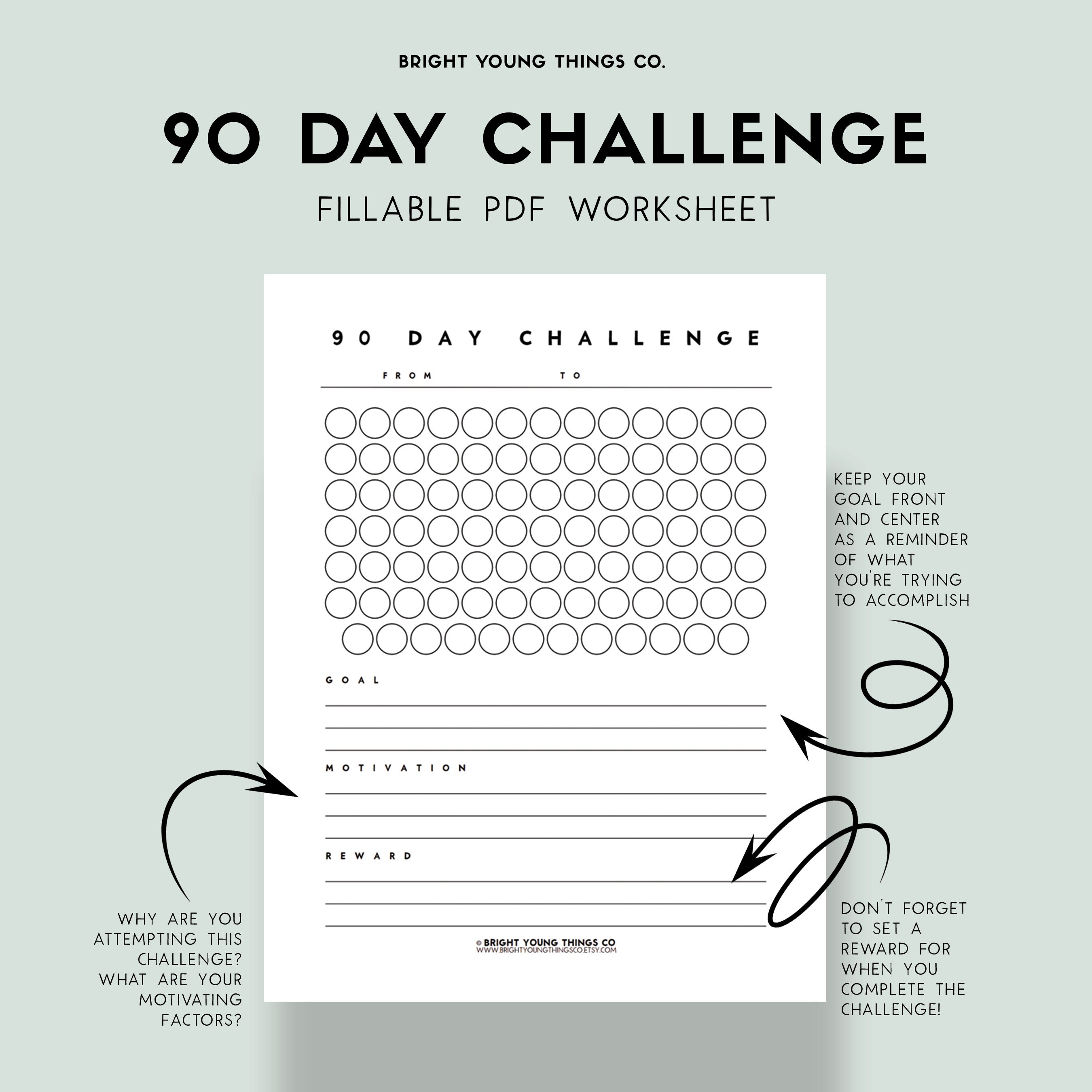 90-day-challenge-printable-pdf-90-day-challenge-fillable-pdf-worksheet