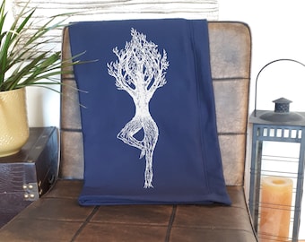 Yoga Tree Pose Blanket
