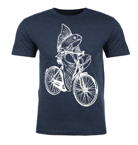 Fish on a Bicycle T Shirt Unisex Mens Tshirt Like a Fish Needs a Bicycle  Bicycling Cyclist Gift Feminist Goldfish Funny Tee -  Canada