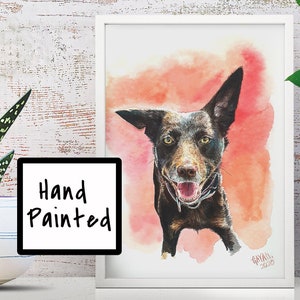 Custom Watercolor Pet Portrait, Dog Portrait, Cat Portrait, Original Watercolor Portrait image 3