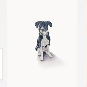 Mini Pet Portrait and Custom Watercolor Dog Portraits from Photos Pet Painting Tiny Paintings Miniature