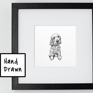 Mini Pet Portrait Tiny Pet Portrait Custom Dog Portrait Little Mini Cat Painting Pet Memorial Gift Pet Loss Gift Personalized Pet Portrait
