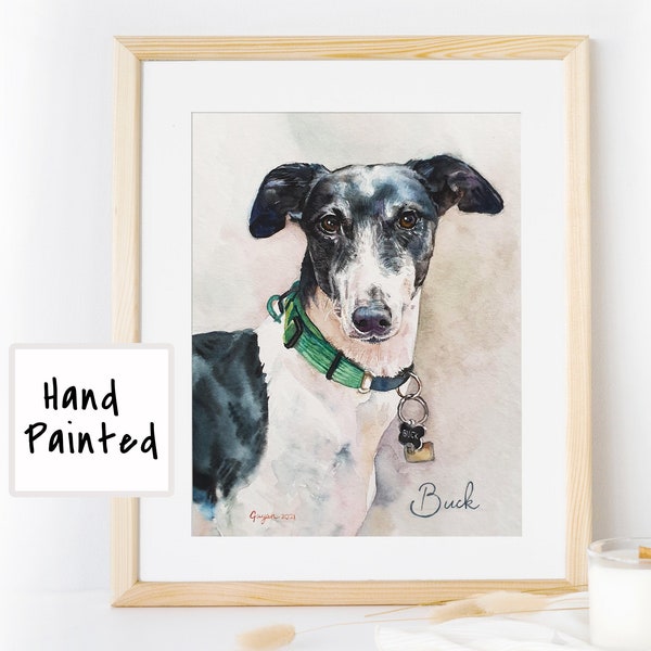 Custom Watercolor Pet Portrait, Dog Portrait, Cat Portrait, Original Watercolor Portrait