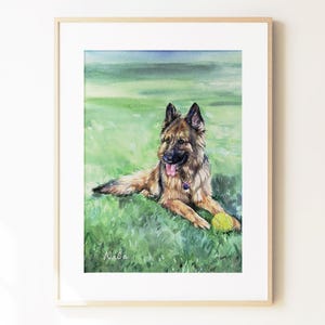 Custom Dog Portrait: Hand-Painted Watercolor Pet Memorial image 13