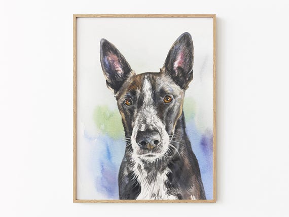 犬 水彩画 犬の水彩画 台湾 サモエド犬の水彩画 Art of color - Pinkoi