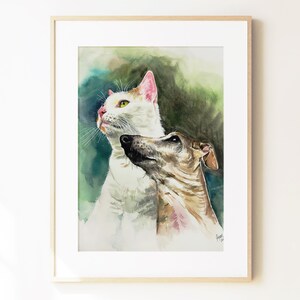 Custom Dog Portrait: Hand-Painted Watercolor Pet Memorial image 19