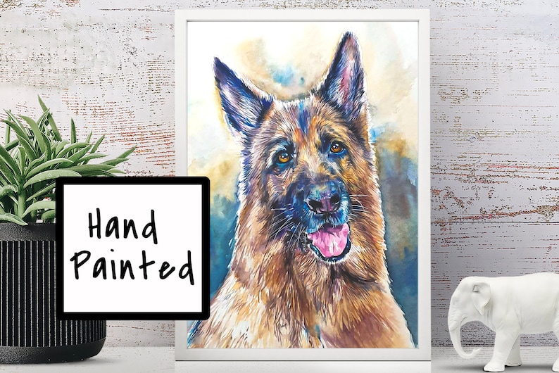 Custom Watercolor Pet Portrait, Dog Portrait, Cat Portrait, Original Watercolor Portrait image 7