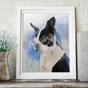 Custom Watercolor Pet Portrait, Dog Portrait, Cat Portrait, Original Watercolor Portrait image 4