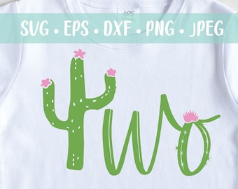 Cactus Birthday Svg Etsy